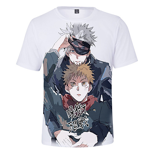 Inspired by Jujutsu Kaisen Gojo Satoru Cosplay Costume T-shirt Terylene 3D Printing Harajuku Graphic T-shirt For Women's / Men's
Inspired by Jujutsu Kaisen Gojo Satoru Cosplay Costume T-shirt Terylene 3D Printing Harajuku Graphic T-shirt For Women's / Men's