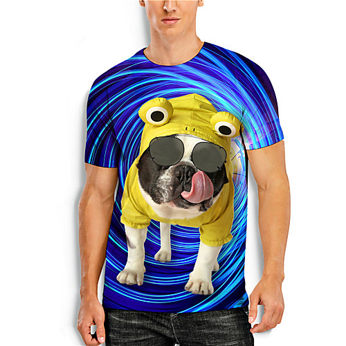 Men's Tee T shirt Shirt 3D Print Dog Graphic Prints Animal Print Short Sleeve Daily Tops Casual Designer Big and Tall Round Neck Blue / Summer
Men's Tee T shirt Shirt 3D Print Dog Graphic Prints Animal Print Short Sleeve Daily Tops Casual Designer Big and Tall Round Neck Blue / Summer