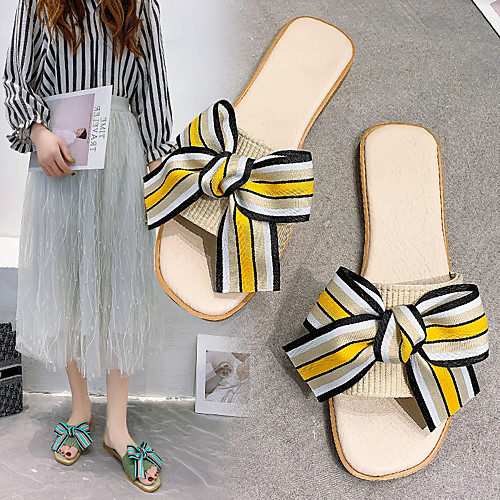 Women's Sandals Flat Heel Round Toe PU Bowknot Flower Striped Black Green Beige
Women's Sandals Flat Heel Round Toe PU Bowknot Flower Striped Black Green Beige