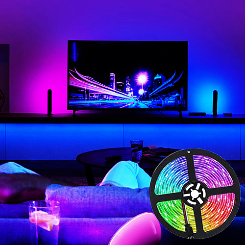 LED Strip Lights Smart Lights 5M RGB Tiktok Lights 150 LEDs 5050 SMD 10mm 1 24Keys Remote Controller 1 DC Cables WiFi Controller 1 set APP Control USB Self-adhesive 5 V USB Powered
LED Strip Lights Smart Lights 5M RGB Tiktok Lights 150 LEDs 5050 SMD 10mm 1 24Keys Remote Controller 1 DC Cables WiFi Controller 1 set APP Control USB Self-adhesive 5 V USB Powered