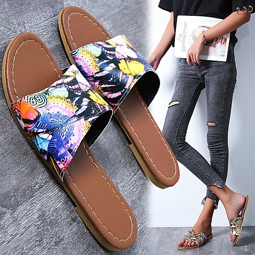 Women's Slippers & Flip-Flops Flat Heel Open Toe PU Animal Patterned Black Yellow Blue
Women's Slippers & Flip-Flops Flat Heel Open Toe PU Animal Patterned Black Yellow Blue
