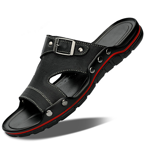 Men's Slippers & Flip-Flops Leather Shoes Casual Beach Roman Shoes Daily Outdoor Nappa Leather Cowhide Breathable Non-slipping Wear Proof Booties / Ankle Boots Light Brown Dark Brown Black Spring
Men's Slippers & Flip-Flops Leather Shoes Casual Beach Roman Shoes Daily Outdoor Nappa Leather Cowhide Breathable Non-slipping Wear Proof Booties / Ankle Boots Light Brown Dark Brown Black Spring