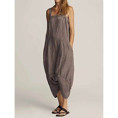 european and american foreign trade solid color cotton and linen irregular jumpsuit
european and american foreign trade solid color cotton and linen irregular jumpsuit