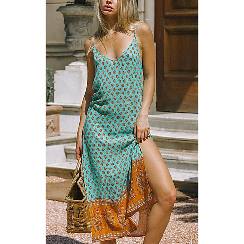 Women's Shift Dress Midi Dress Blushing Pink Green Red Sleeveless Floral Split Print Fall Summer Elegant Casual 2021 S M L XL
Women's Shift Dress Midi Dress Blushing Pink Green Red Sleeveless Floral Split Print Fall Summer Elegant Casual 2021 S M L XL
