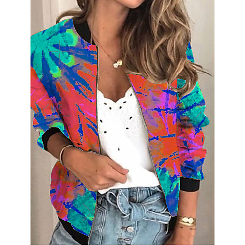 Women's Jacket Daily Fall Spring Regular Coat V Neck Regular Fit Sporty Casual Jacket Long Sleeve Print Print Green / Holiday
Women's Jacket Daily Fall Spring Regular Coat V Neck Regular Fit Sporty Casual Jacket Long Sleeve Print Print Green / Holiday