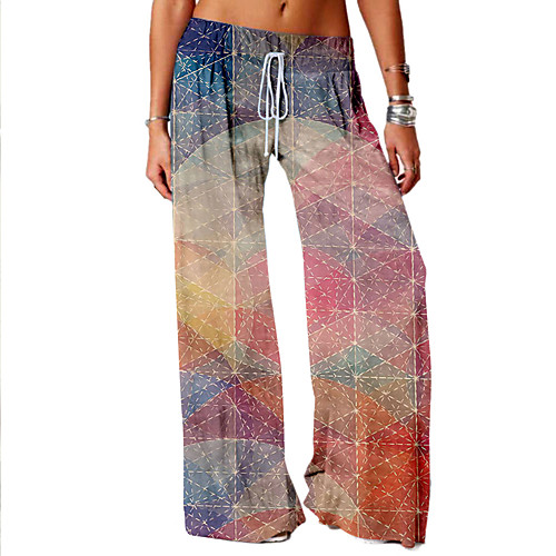 Women's Basic Soft Comfort Daily Home Wide Leg Pants Geometric Pattern Graphic Prints Full Length Elastic Drawstring Design Print Orange
Women's Basic Soft Comfort Daily Home Wide Leg Pants Geometric Pattern Graphic Prints Full Length Elastic Drawstring Design Print Orange