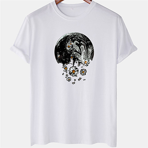 Men's Unisex Tee T shirt Shirt Hot Stamping Floral Earth Plus Size Short Sleeve Casual Tops 100% Cotton Basic Designer Big and Tall White Yellow Blushing Pink / Summer
Men's Unisex Tee T shirt Shirt Hot Stamping Floral Earth Plus Size Short Sleeve Casual Tops 100% Cotton Basic Designer Big and Tall White Yellow Blushing Pink / Summer