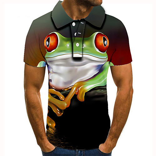 Men's Golf Shirt 3D Print Graphic Prints Animal Button-Down Short Sleeve Street Tops Casual Fashion Cool Green / Sports
Men's Golf Shirt 3D Print Graphic Prints Animal Button-Down Short Sleeve Street Tops Casual Fashion Cool Green / Sports