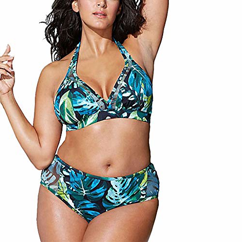 xuejin move women retro flounce high waisted bikini halter neck two piece swimsuit blue
xuejin move women retro flounce high waisted bikini halter neck two piece swimsuit blue