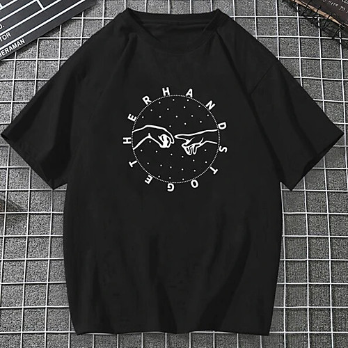 Men's Unisex Tee T shirt Hot Stamping Graphic Prints Hand Plus Size Print Short Sleeve Casual Tops 100% Cotton Basic Designer Big and Tall Black
Men's Unisex Tee T shirt Hot Stamping Graphic Prints Hand Plus Size Print Short Sleeve Casual Tops 100% Cotton Basic Designer Big and Tall Black