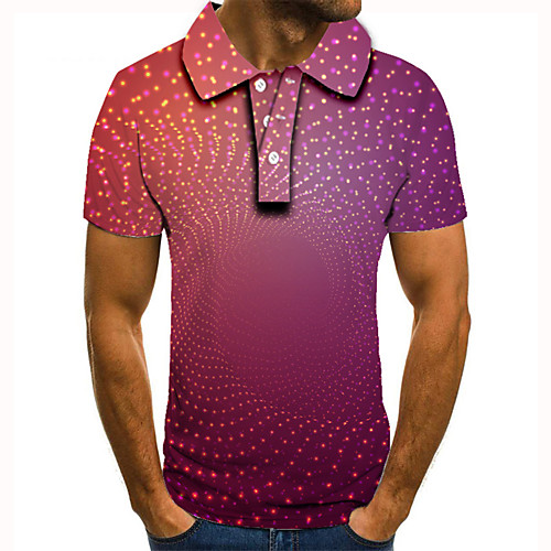 Men's Golf Shirt Tennis Shirt 3D Print Polka Dot 3D Graphic Prints Button-Down Short Sleeve Street Tops Casual Fashion Cool Fuchsia / Sports
Men's Golf Shirt Tennis Shirt 3D Print Polka Dot 3D Graphic Prints Button-Down Short Sleeve Street Tops Casual Fashion Cool Fuchsia / Sports