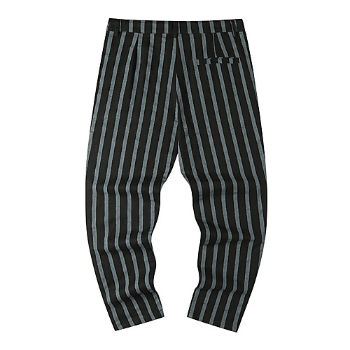Men's Basic Sports Leisure Sports Pants Pants Stripe Full Length Classic Grey Black
Men's Basic Sports Leisure Sports Pants Pants Stripe Full Length Classic Grey Black