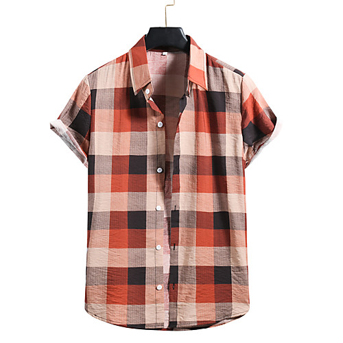 Men's Shirt Other Prints Lattice Print Short Sleeve Casual Tops Hawaiian Button Down Collar Yellow Orange
Men's Shirt Other Prints Lattice Print Short Sleeve Casual Tops Hawaiian Button Down Collar Yellow Orange