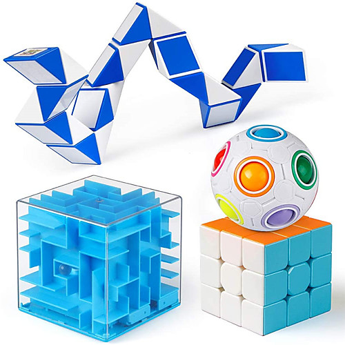Brain Teaser Puzzle Toys 3x3 Speed Cube Rainbow Puzzle Ball Money Maze Box Fidget Snake Cube IQ Games Christmas Party Favor Gift for Kids and Adults Boy Girl
Brain Teaser Puzzle Toys 3x3 Speed Cube Rainbow Puzzle Ball Money Maze Box Fidget Snake Cube IQ Games Christmas Party Favor Gift for Kids and Adults Boy Girl