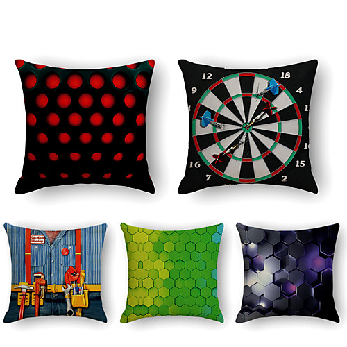 Cushion Cover 5PC Faux Linen Soft Decorative Square Throw Pillow Cover Cushion Case Pillowcase for Sofa Bedroom 45 x 45 cm (18 x 18 Inch) Superior Quality Machine Washable Regular Grid
Cushion Cover 5PC Faux Linen Soft Decorative Square Throw Pillow Cover Cushion Case Pillowcase for Sofa Bedroom 45 x 45 cm (18 x 18 Inch) Superior Quality Machine Washable Regular Grid