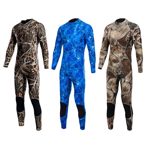 Bluedive Men's Full Wetsuit 3mm SCR Neoprene Diving Suit Thermal Warm Quick Dry Stretchy Long Sleeve Back Zip - Swimming Diving Surfing Scuba Camo / Camouflage Autumn / Fall Spring Summer
Bluedive Men's Full Wetsuit 3mm SCR Neoprene Diving Suit Thermal Warm Quick Dry Stretchy Long Sleeve Back Zip - Swimming Diving Surfing Scuba Camo / Camouflage Autumn / Fall Spring Summer