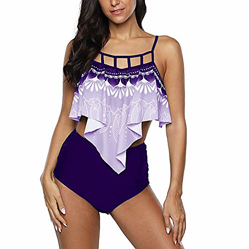 Women's Bikini 2 Piece Swimsuit High Waist Hole Solid Color Purple Yellow Silver Green Red Plus Size Swimwear Bathing Suits New Casual Sexy / Padded Bras / Beach
Women's Bikini 2 Piece Swimsuit High Waist Hole Solid Color Purple Yellow Silver Green Red Plus Size Swimwear Bathing Suits New Casual Sexy / Padded Bras / Beach