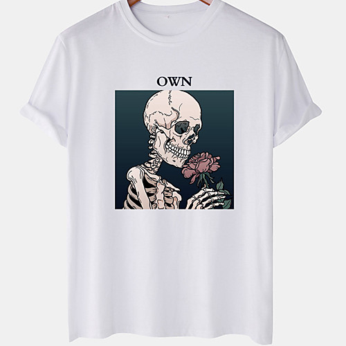 Men's Unisex Tee T shirt Hot Stamping Skull Plus Size Short Sleeve Casual Tops 100% Cotton Basic Designer Big and Tall White Blushing Pink Khaki
Men's Unisex Tee T shirt Hot Stamping Skull Plus Size Short Sleeve Casual Tops 100% Cotton Basic Designer Big and Tall White Blushing Pink Khaki