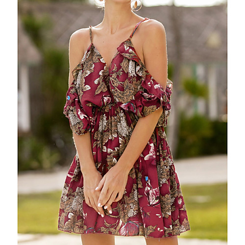 Women's Strap Dress Short Mini Dress Blue Yellow Wine Green Royal Blue Short Sleeve Solid Color Backless Ruffle Patchwork Fall Summer V Neck Elegant Casual Batwing Sleeve 2021 M L XL XXL
Women's Strap Dress Short Mini Dress Blue Yellow Wine Green Royal Blue Short Sleeve Solid Color Backless Ruffle Patchwork Fall Summer V Neck Elegant Casual Batwing Sleeve 2021 M L XL XXL