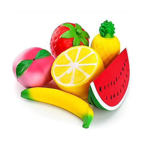 6PCS Jumbo Squishies Slow Rising Strawberry Peach Banana Lemon Watermelon Pineapple Charms Fruit Squishies Cream Scented Stress Relief Kawaii Toys for Kids and Adults
6PCS Jumbo Squishies Slow Rising Strawberry Peach Banana Lemon Watermelon Pineapple Charms Fruit Squishies Cream Scented Stress Relief Kawaii Toys for Kids and Adults