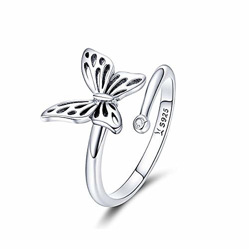 925 sterling silver dainty butterfly expandable open cuff rings adjustable animal promise band ring for women teen girls
925 sterling silver dainty butterfly expandable open cuff rings adjustable animal promise band ring for women teen girls