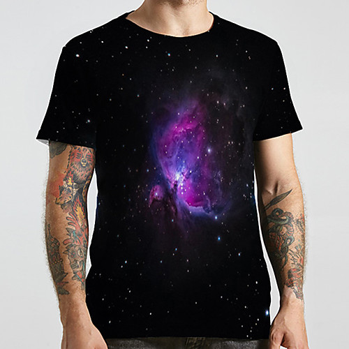 Men's Unisex Tee T shirt 3D Print Galaxy Graphic Prints Plus Size Print Short Sleeve Casual Tops Basic Designer Big and Tall Black
Men's Unisex Tee T shirt 3D Print Galaxy Graphic Prints Plus Size Print Short Sleeve Casual Tops Basic Designer Big and Tall Black