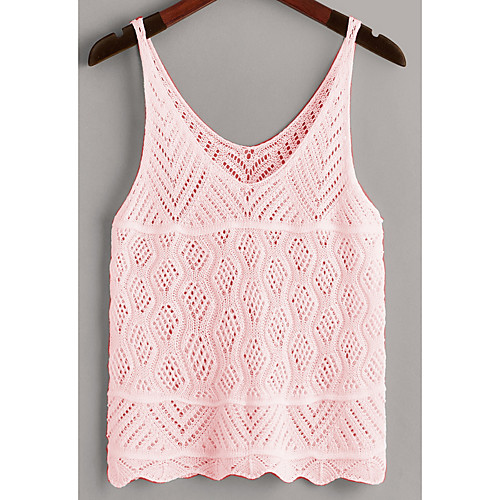Women's Knitted Hole Solid Color Vest Sleeveless Sweater Cardigans Strap Fall Spring White Black Purple
Women's Knitted Hole Solid Color Vest Sleeveless Sweater Cardigans Strap Fall Spring White Black Purple