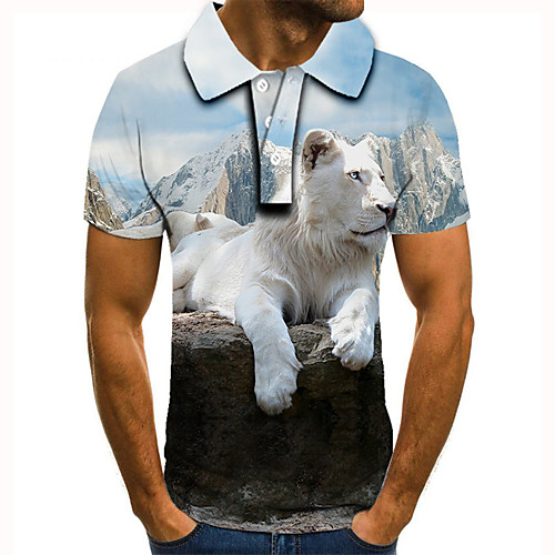 Men's Golf Shirt Tennis Shirt 3D Print Dog Animal Button-Down Short Sleeve Street Tops Casual Fashion Cool Blue / Sports
Men's Golf Shirt Tennis Shirt 3D Print Dog Animal Button-Down Short Sleeve Street Tops Casual Fashion Cool Blue / Sports