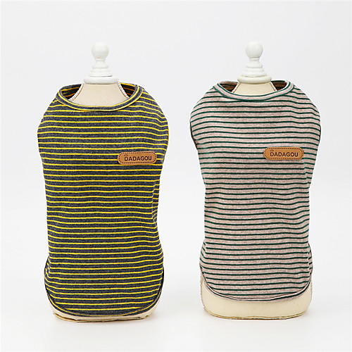Dog Cat Vest Stripes Leisure Stripes Dailywear Casual / Daily Dog Clothes Puppy Clothes Dog Outfits Breathable Light Yellow Light Green Costume for Girl and Boy Dog Padded Fabric S M L XL XXL
Dog Cat Vest Stripes Leisure Stripes Dailywear Casual / Daily Dog Clothes Puppy Clothes Dog Outfits Breathable Light Yellow Light Green Costume for Girl and Boy Dog Padded Fabric S M L XL XXL