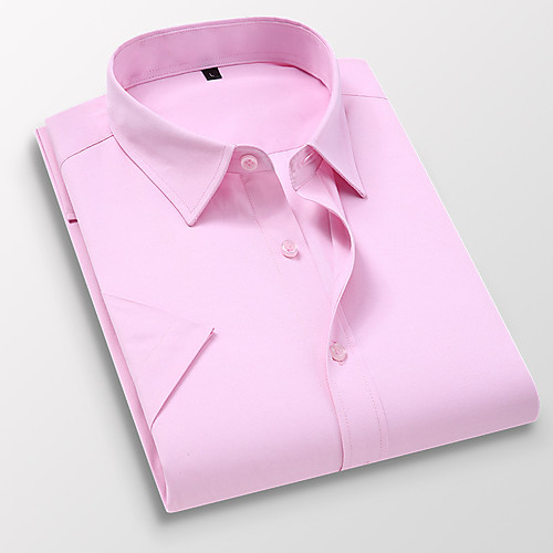 Men's Shirt non-printing Solid Colored Solid Color Short Sleeve Daily Tops Cotton Business Basic Button Down Collar Light Pink Blue White / Work
Men's Shirt non-printing Solid Colored Solid Color Short Sleeve Daily Tops Cotton Business Basic Button Down Collar Light Pink Blue White / Work
