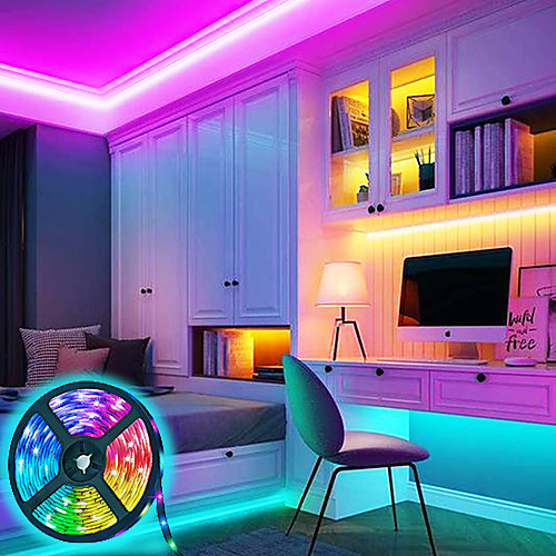 LED Strip Lights 5M Light Sets RGB Tiktok Lights 150 LEDs 5050 SMD Remote Control RC Cuttable Dimmable 100-240 V Linkable Suitable for Vehicles Self-adhesive Color-Changing IP44
LED Strip Lights 5M Light Sets RGB Tiktok Lights 150 LEDs 5050 SMD Remote Control RC Cuttable Dimmable 100-240 V Linkable Suitable for Vehicles Self-adhesive Color-Changing IP44