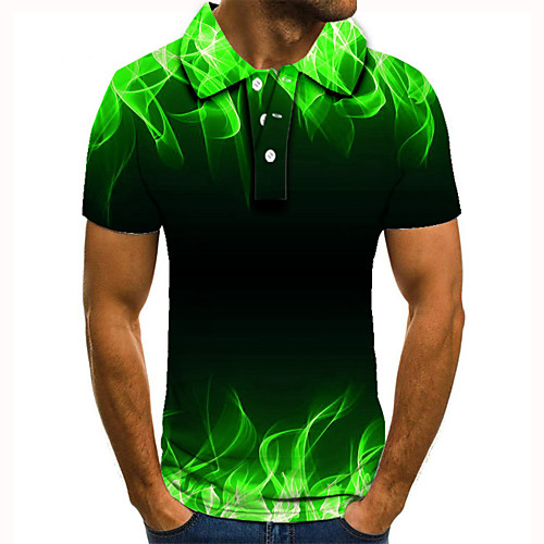 Men's Golf Shirt Tennis Shirt 3D Print Graphic Prints Streamer Button-Down Short Sleeve Street Tops Casual Fashion Cool Green / Sports
Men's Golf Shirt Tennis Shirt 3D Print Graphic Prints Streamer Button-Down Short Sleeve Street Tops Casual Fashion Cool Green / Sports