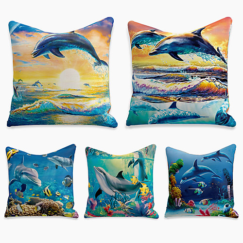 Cushion Cover 5PCS Faux Linen Soft Print Square Pillowcase for Sofa Bedroom 45 x 45 cm (18 x 18 Inch) Superior Quality Patio Throw Pillow Covers for Garden Farmhouse Bench Couch
Cushion Cover 5PCS Faux Linen Soft Print Square Pillowcase for Sofa Bedroom 45 x 45 cm (18 x 18 Inch) Superior Quality Patio Throw Pillow Covers for Garden Farmhouse Bench Couch