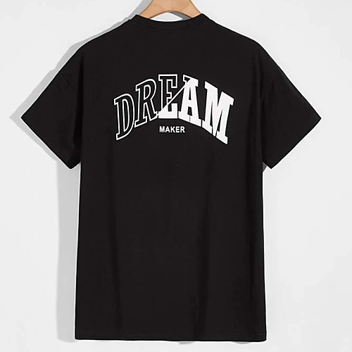 Men's Unisex Tee T shirt Hot Stamping Graphic Prints Letter Plus Size Print Short Sleeve Casual Tops 100% Cotton Basic Designer Big and Tall Black
Men's Unisex Tee T shirt Hot Stamping Graphic Prints Letter Plus Size Print Short Sleeve Casual Tops 100% Cotton Basic Designer Big and Tall Black