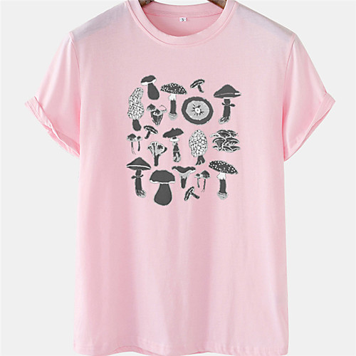 Men's Unisex Tee T shirt Hot Stamping Mushroom Plus Size Short Sleeve Casual Tops 100% Cotton Basic Designer Big and Tall Black Yellow Blushing Pink
Men's Unisex Tee T shirt Hot Stamping Mushroom Plus Size Short Sleeve Casual Tops 100% Cotton Basic Designer Big and Tall Black Yellow Blushing Pink