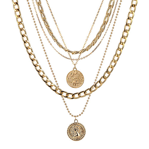 fashion multi-layer necklace disc head pendant necklace fashion trend simple neckwear
fashion multi-layer necklace disc head pendant necklace fashion trend simple neckwear