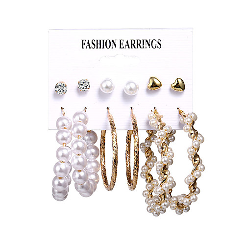 retro earrings multi-style love gold-plated pearl diamond acrylic earrings 
retro earrings multi-style love gold-plated pearl diamond acrylic earrings