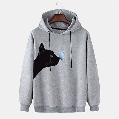 Men's Pullover Hoodie Sweatshirt Cat Graphic Prints Animal 3D Hooded Sports & Outdoor Daily Sports Hot Stamping Basic Casual Hoodies Sweatshirts Long Sleeve Yellow Blushing Pink Gray
Men's Pullover Hoodie Sweatshirt Cat Graphic Prints Animal 3D Hooded Sports & Outdoor Daily Sports Hot Stamping Basic Casual Hoodies Sweatshirts Long Sleeve Yellow Blushing Pink Gray