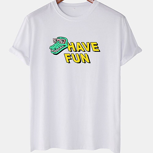 Men's Unisex Tee T shirt Hot Stamping Crocodile Plus Size Short Sleeve Casual Tops 100% Cotton Basic Designer Big and Tall White Blushing Pink Khaki
Men's Unisex Tee T shirt Hot Stamping Crocodile Plus Size Short Sleeve Casual Tops 100% Cotton Basic Designer Big and Tall White Blushing Pink Khaki