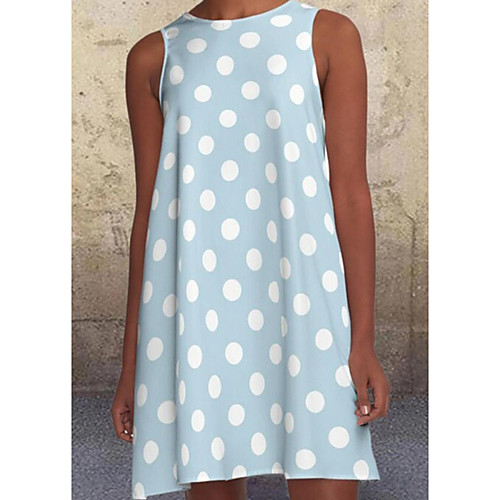 Women's A Line Dress Knee Length Dress Blue Green Rainbow White Black Light Blue Sleeveless Polka Dot Solid Color Fall Summer Round Neck Elegant Casual 2021 S M L XL XXL 3XL 4XL 5XL
Women's A Line Dress Knee Length Dress Blue Green Rainbow White Black Light Blue Sleeveless Polka Dot Solid Color Fall Summer Round Neck Elegant Casual 2021 S M L XL XXL 3XL 4XL 5XL