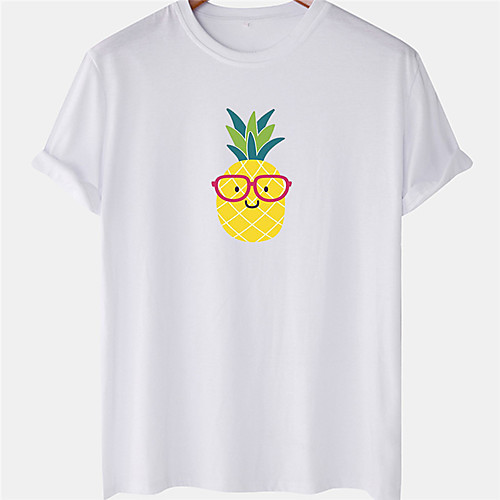 Men's Unisex Tee T shirt Hot Stamping Pineapple Plus Size Short Sleeve Casual Tops 100% Cotton Basic Designer Big and Tall White Black Blushing Pink
Men's Unisex Tee T shirt Hot Stamping Pineapple Plus Size Short Sleeve Casual Tops 100% Cotton Basic Designer Big and Tall White Black Blushing Pink