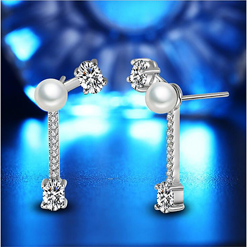 Women's Pearl Earrings Geometrical Fashion Stylish Earrings Jewelry White For Anniversary Party Evening Birthday Festival 1 Pair
Women's Pearl Earrings Geometrical Fashion Stylish Earrings Jewelry White For Anniversary Party Evening Birthday Festival 1 Pair