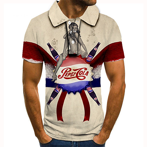 Men's Golf Shirt 3D Print Graphic Prints Bottle cap Button-Down Short Sleeve Street Tops Casual Fashion Cool Yellow / Sports
Men's Golf Shirt 3D Print Graphic Prints Bottle cap Button-Down Short Sleeve Street Tops Casual Fashion Cool Yellow / Sports