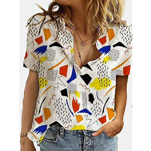 Women's Blouse Shirt Graphic Button Print Shirt Collar Basic Streetwear Tops Purple Yellow
Women's Blouse Shirt Graphic Button Print Shirt Collar Basic Streetwear Tops Purple Yellow