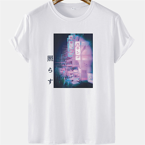 Men's Unisex Tee T shirt Hot Stamping City Landscape Plus Size Short Sleeve Casual Tops 100% Cotton Basic Designer Big and Tall White Blushing Pink Khaki
Men's Unisex Tee T shirt Hot Stamping City Landscape Plus Size Short Sleeve Casual Tops 100% Cotton Basic Designer Big and Tall White Blushing Pink Khaki