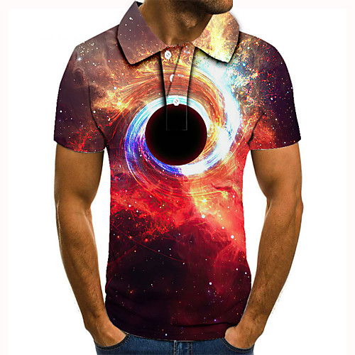 Men's Golf Shirt 3D Print Graphic Prints Starry Sky Button-Down Short Sleeve Street Tops Casual Fashion Cool Orange / Sports
Men's Golf Shirt 3D Print Graphic Prints Starry Sky Button-Down Short Sleeve Street Tops Casual Fashion Cool Orange / Sports