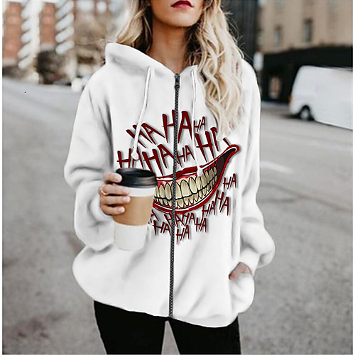 Women's Jacket Daily Fall Spring Regular Coat Regular Fit Casual Jacket Long Sleeve Color Block Print White / Holiday
Women's Jacket Daily Fall Spring Regular Coat Regular Fit Casual Jacket Long Sleeve Color Block Print White / Holiday