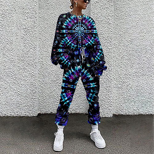 Women's Basic Streetwear Print Vacation Casual / Daily Two Piece Set Tracksuit T shirt Pant Loungewear Jogger Pants Drawstring Print Tops
Women's Basic Streetwear Print Vacation Casual / Daily Two Piece Set Tracksuit T shirt Pant Loungewear Jogger Pants Drawstring Print Tops