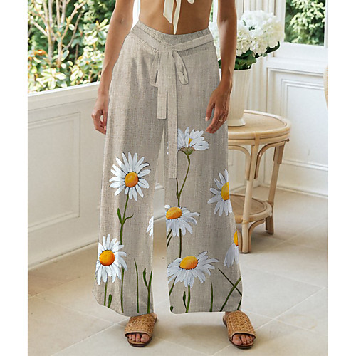 Women's Basic Chino Comfort Casual Going out Pants Pants Flower / Floral Graphic Prints Short Elastic Drawstring Design Print Beige
Women's Basic Chino Comfort Casual Going out Pants Pants Flower / Floral Graphic Prints Short Elastic Drawstring Design Print Beige