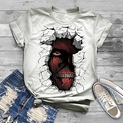 Women's Plus Size Tops T shirt Graphic 3D Print Short Sleeve Crewneck Basic White Big Size XL XXL 3XL 4XL 5XL / Holiday
Women's Plus Size Tops T shirt Graphic 3D Print Short Sleeve Crewneck Basic White Big Size XL XXL 3XL 4XL 5XL / Holiday